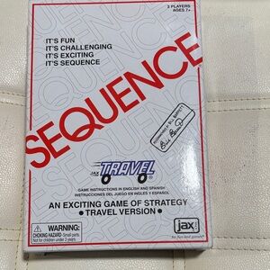 Jax Sequence Travel Game - Red and White